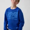 Sudadera infantil con diseño gráfico de corte holgado