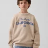 Sudadera infantil con diseño gráfico de corte holgado