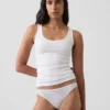 Tanga cheeky de algodón orgánico elástico súper suave