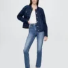 Vaqueros slim vintage de talle alto
