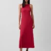 Vestido largo moderno sin tirantes con soporte integrado