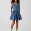 Vestido sin mangas de varias capas para niños