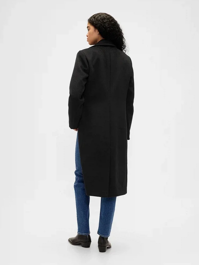 Abrigo Chesterfield de mezcla de lana