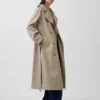 Abrigo tipo trench oversize