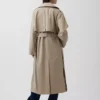 Abrigo tipo trench oversize
