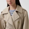 Abrigo tipo trench oversize