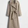 Abrigo tipo trench oversize