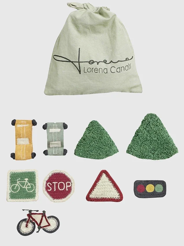 Alfombra de juego mediana lavable Ecocity de Lorena Canals