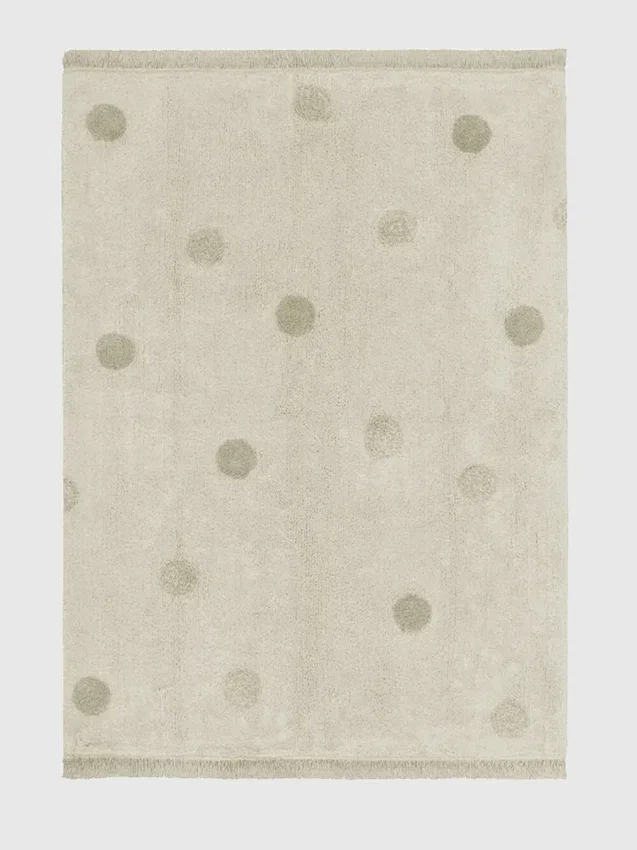 Alfombra lavable de Lorena Canals Hippy Dots Olive