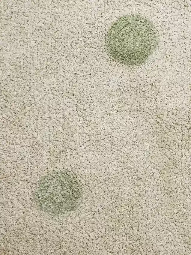 Alfombra lavable de Lorena Canals Hippy Dots Olive