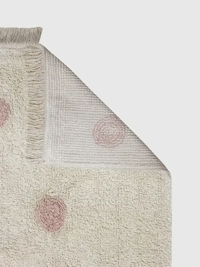 Alfombra lavable de Lorena Canals Hippy Dots Vintage Nude