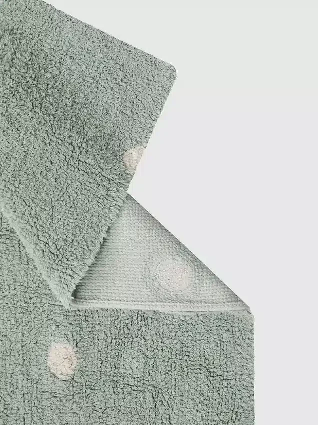 Alfombra lavable de Lorena Canals Mini Dot Blue Sage