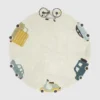 Alfombra lavable mediana «Wheels» de Lorena Canals