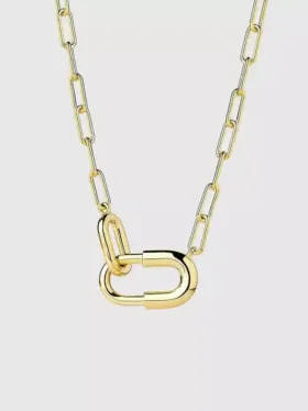 Ana Luisa Blake: collar de cadena grande de oro