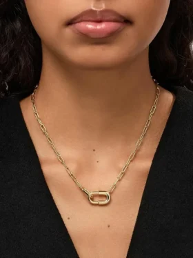 Ana Luisa Blake: collar de cadena grande de oro