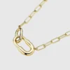 Ana Luisa Blake: collar de cadena grande de oro