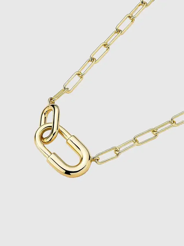 Ana Luisa Blake: collar de cadena grande de oro