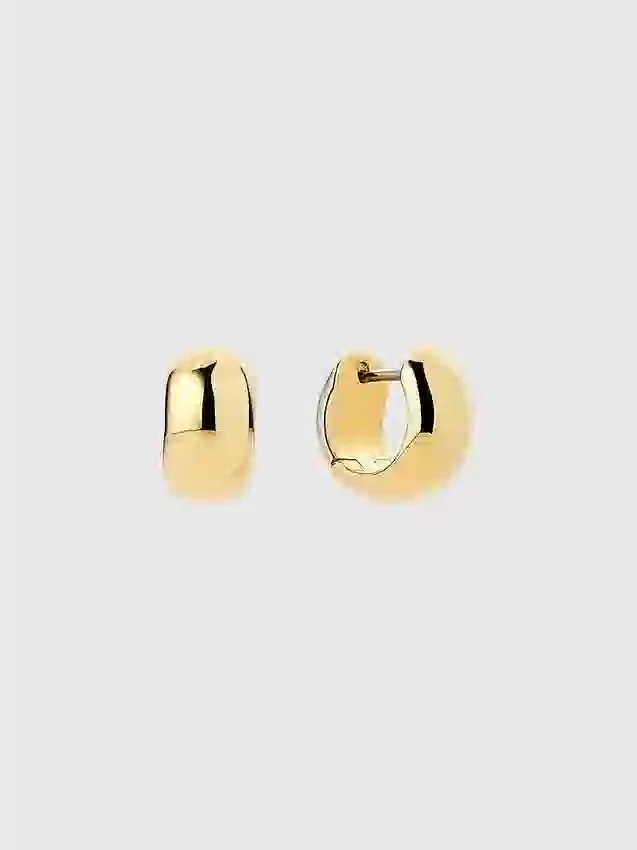 Ana Luisa Giulia: aretes de aro gruesos en oro