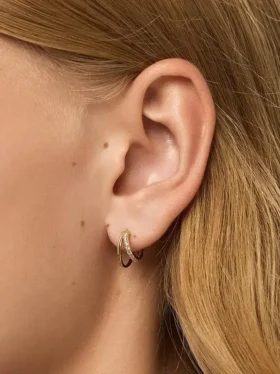 Ana Luisa Toda: Mini aretes de aro doble