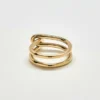 Anillo de doble nudo dorado de Admiral Row