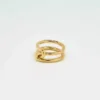 Anillo de doble nudo dorado de Admiral Row