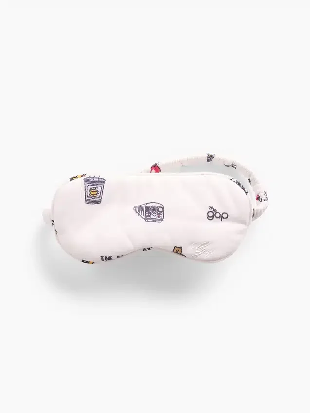 Antifaz para dormir infantil reciclado con el Gap Logo