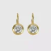 Aretes colgantes con bisel en forma de corazón