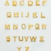 Aretes con iniciales doradas de Admiral Row
