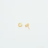 Aretes con iniciales doradas de Admiral Row