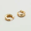 Aretes de aro de oro con luna y estrellas de Admiral Row