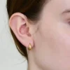 Aretes de aro de oro con luna y estrellas de Admiral Row