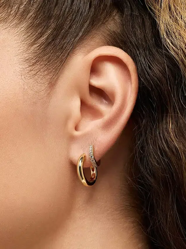 Aretes de aro medianos Ana Luisa Giulia