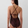 Bañador de una pieza con espalda cruzada