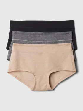 Bañador tipo shorty de talle bajo Breathe (paquete de 3)