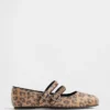 Bailarinas de doble correa con estampado de leopardo