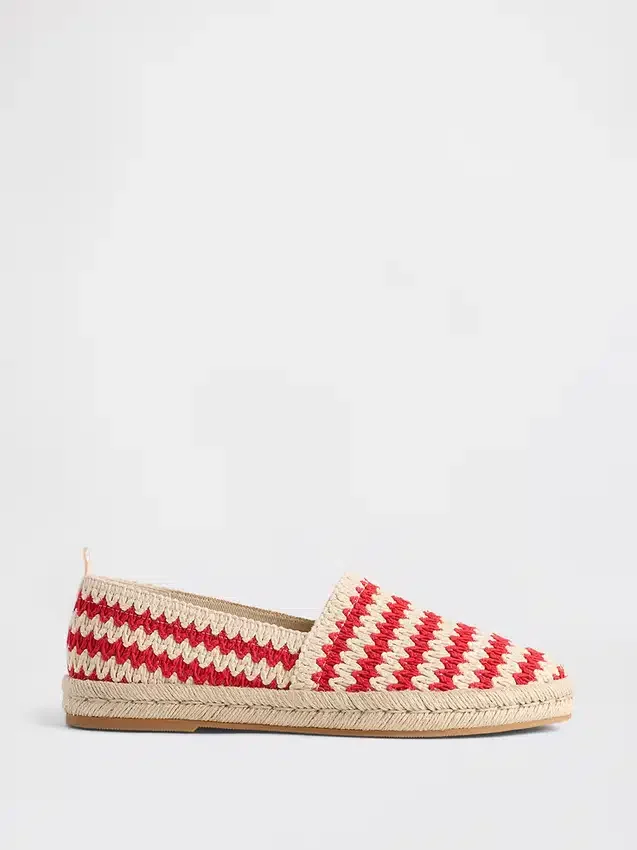 Bailarinas de espadrilla de croché