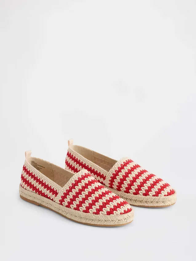 Bailarinas de espadrilla de croché