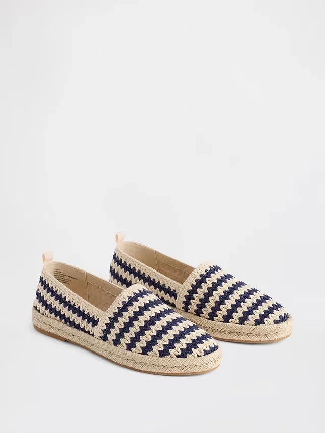Bailarinas de espadrilla de croché