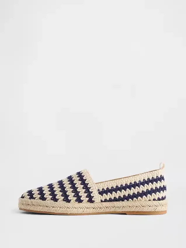 Bailarinas de espadrilla de croché