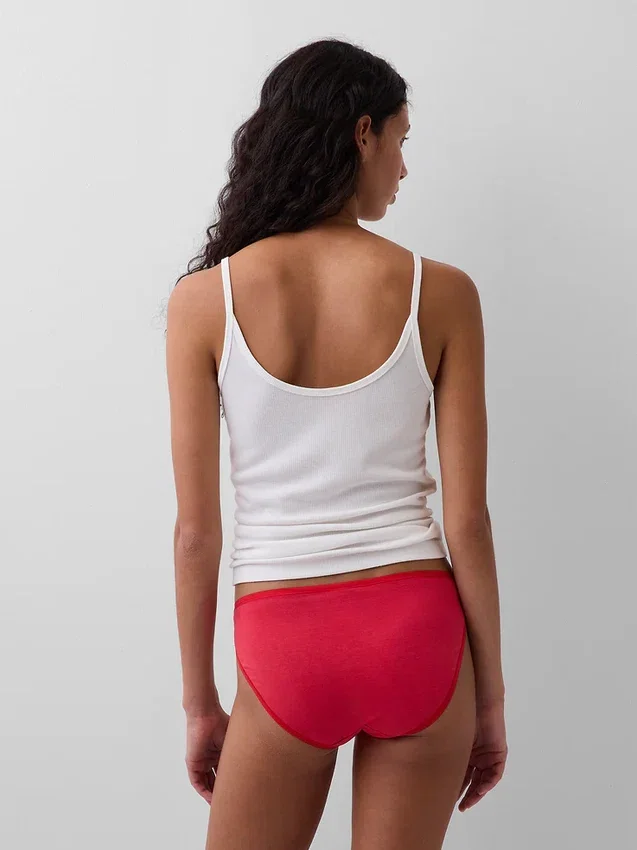 Bikini de algodón orgánico elástico