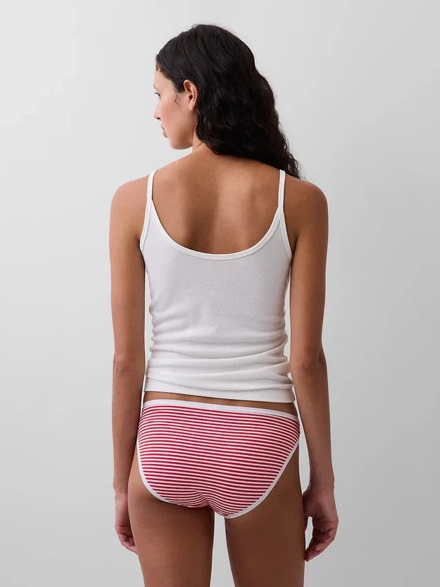 Bikini de algodón orgánico elástico
