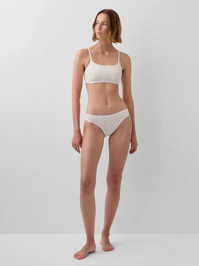 Bikini de algodón orgánico elástico