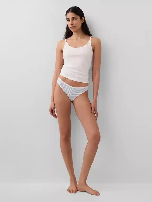 Bikini de algodón orgánico elástico