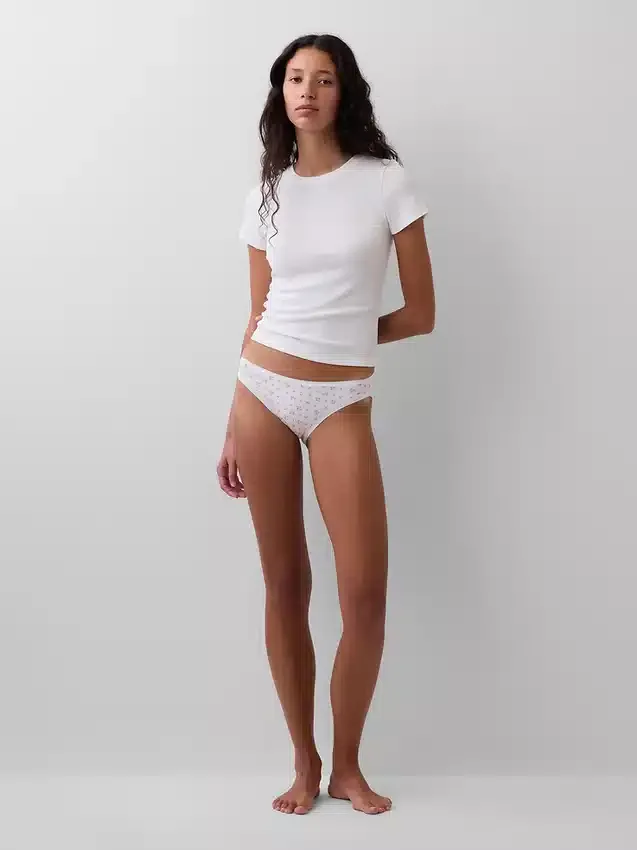 Bikini de algodón orgánico elástico