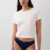 Bikini de algodón orgánico elástico con logotipo