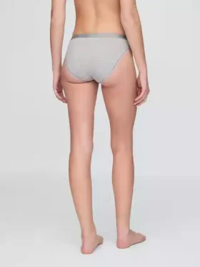 Bikini de algodón orgánico elástico con logotipo