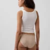 Bikini de algodón orgánico elástico con logotipo