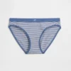 Bikini de algodón orgánico elástico con logotipo