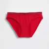 Bikini de algodón orgánico elástico con logotipo