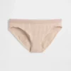 Bikini de algodón orgánico elástico con logotipo